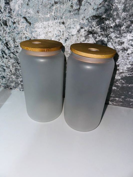 16oz Glass Cans ❤︎