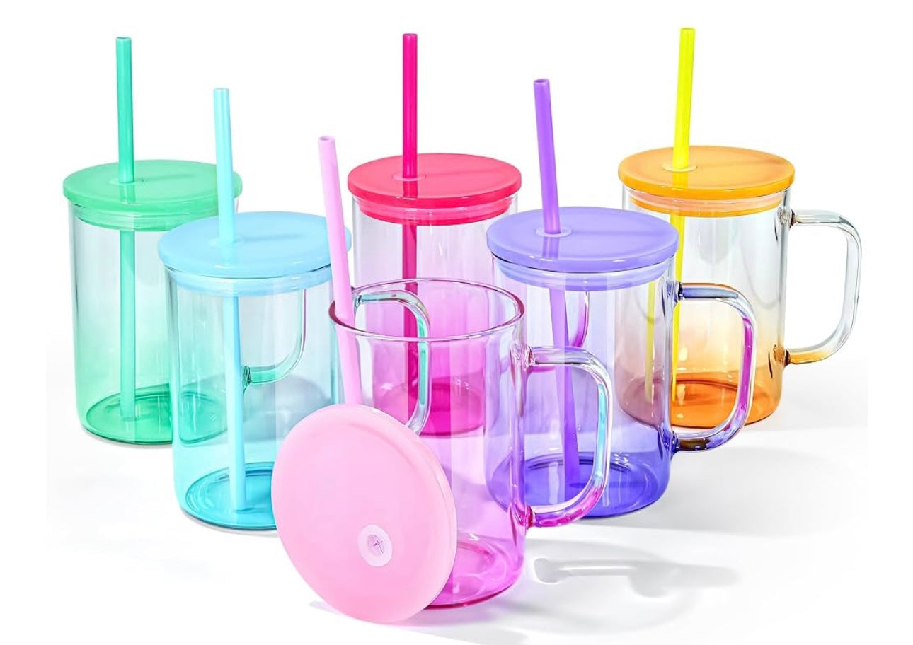 16oz Jelly Glass Mug ❤︎