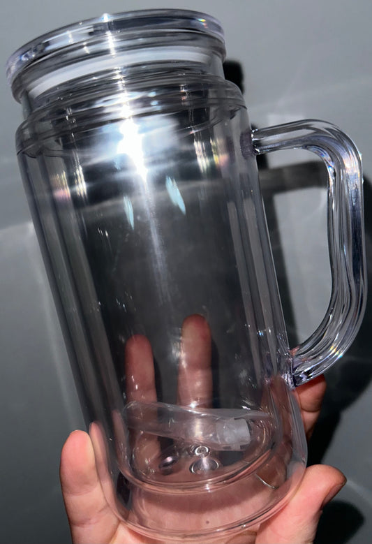 ⭐ NEW ⭐️ 16oz Handle Snowglobe Tumbler ❤︎