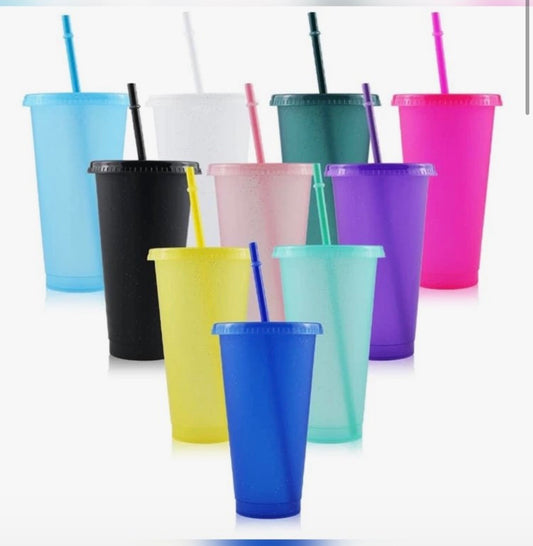 24oz Plastic Cold Cups ❤︎