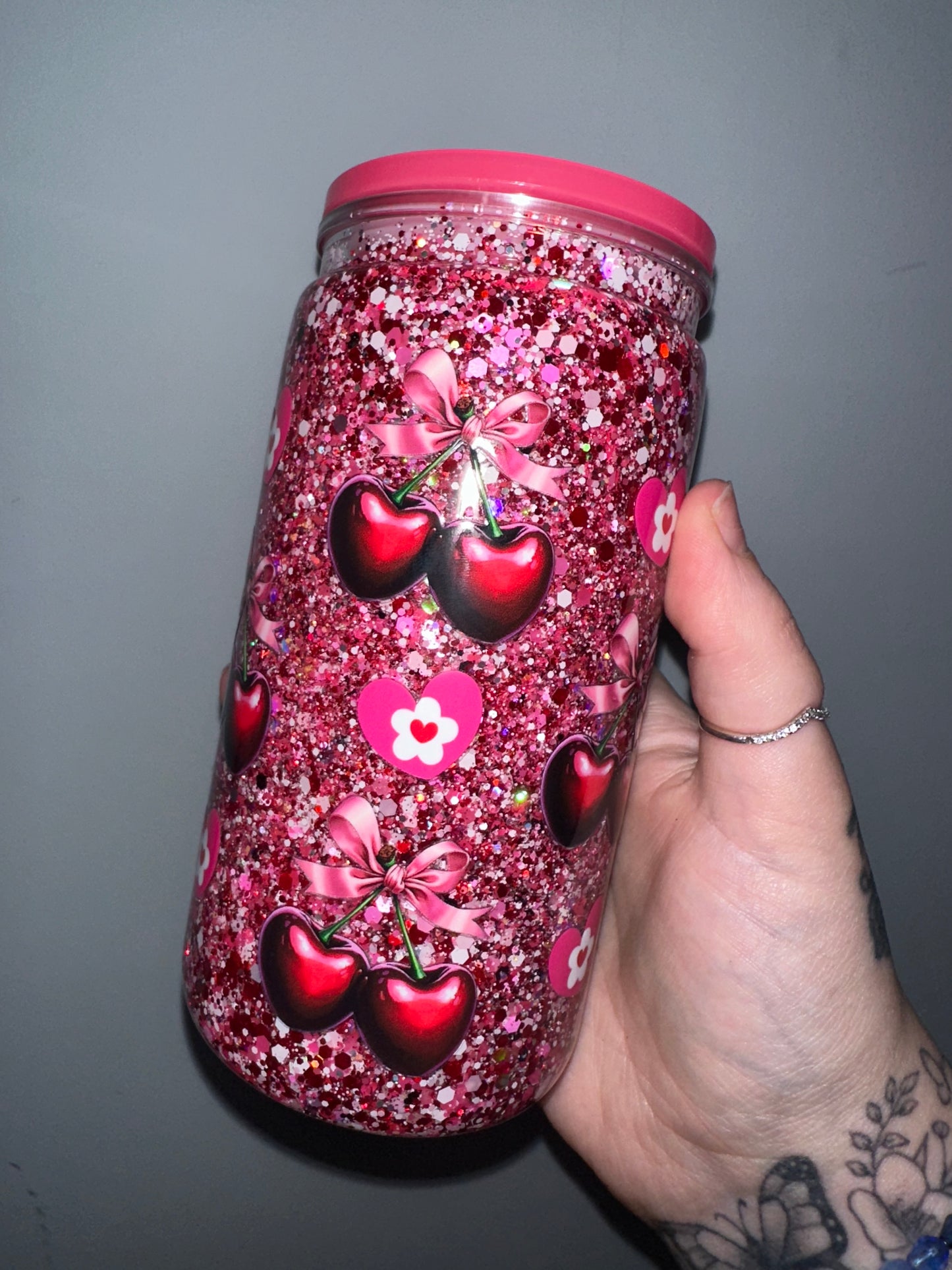 16oz Acrylic Snow Globe ❤︎