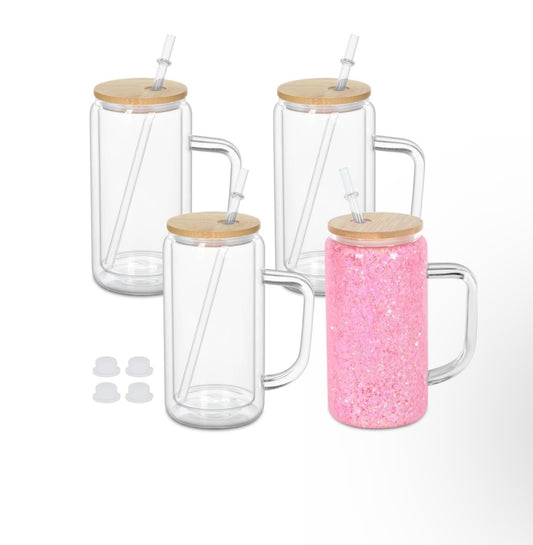 Snow Globe Glass Mug ❤︎