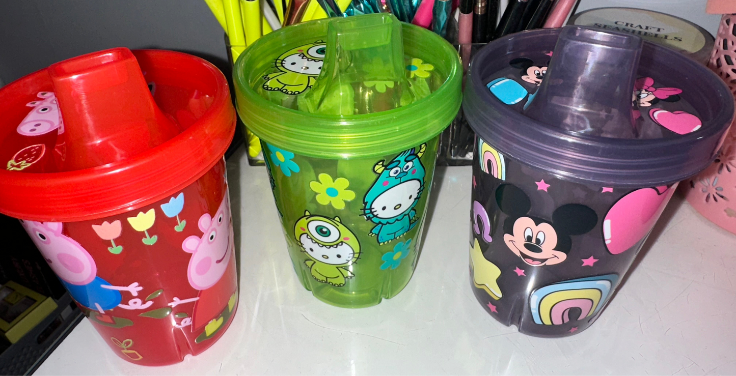 8oz Kids Sippy Cups ❤︎