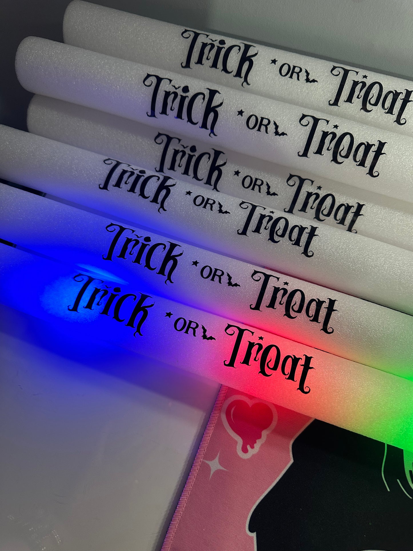 Flashing ‘Trick Or Treat’ Foam Sticks ❤︎