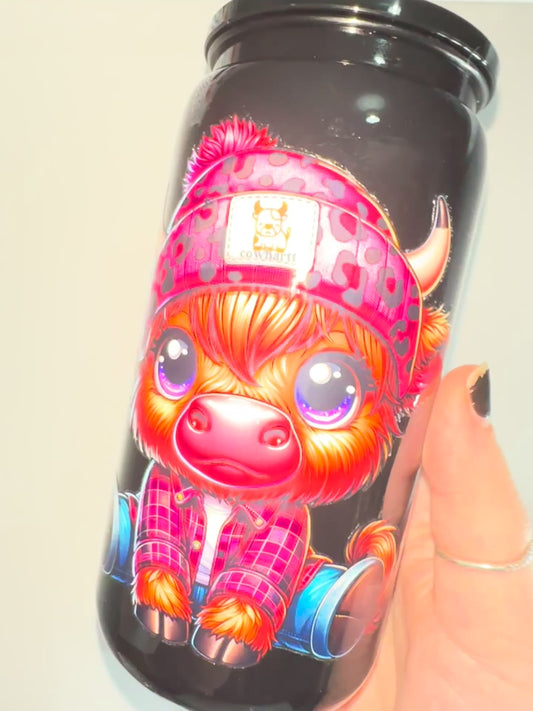 Highland Cow Acrylic Cup ❤︎